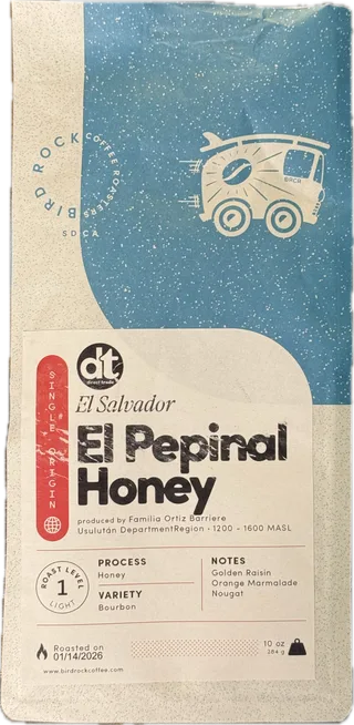 El Pepinal Honey coffee bag from Usulután Department