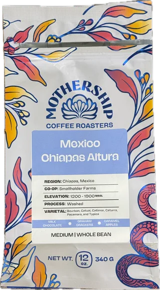Mexico Chiapas Altura coffee bag from Chiapas