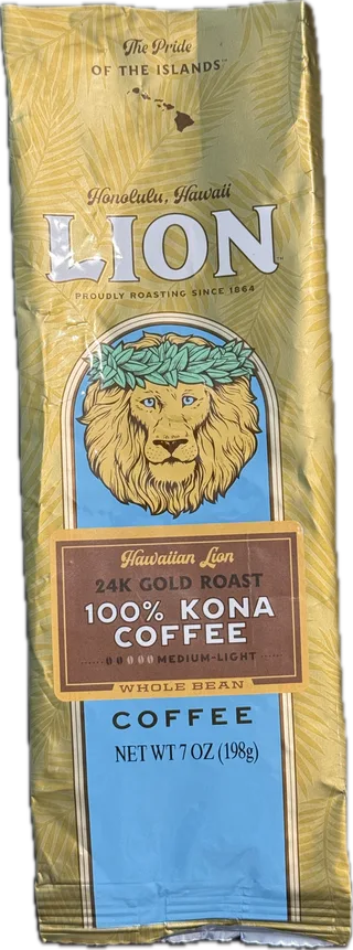 24K Gold Roast 100% Kona Coffee coffee bag from Kona Coast